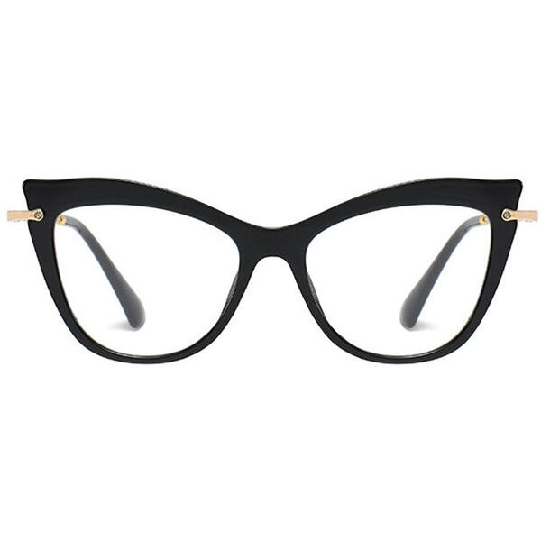 Rame de ochelari Ochelari Vintage Cat Eye Mona Negre cu protectie calculator