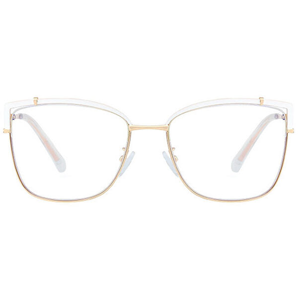 Rame de ochelari Ochelari Vintage Aimee Albe cu protectie calculator