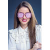 Ochelari Vintage Shiny Roz Oglinda
