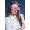 Ochelari Vintage Shiny Roz Oglinda