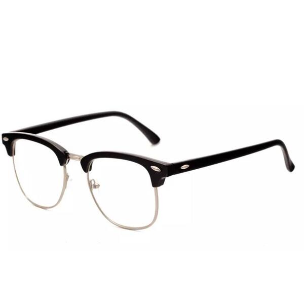 Rame de ochelari Ochelari Vintage Unisex Negru-Argintiu