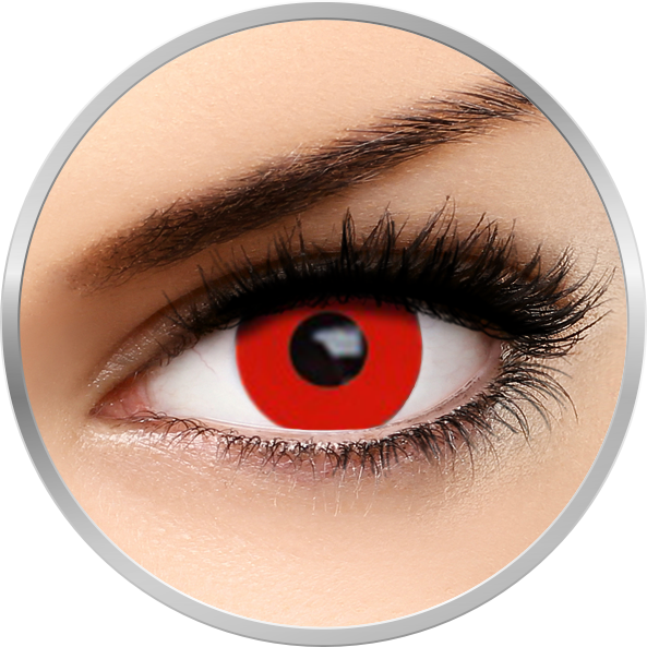 Auva Vision Fantaisie Red Out - lentile de contact pentru Halloween anuale - 365 purtari (2 lentile/cutie)