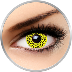 Fantaisie Yellow Cheetah - lentile de contact pentru Halloween anuale - 365 purtari (2 lentile/cutie)